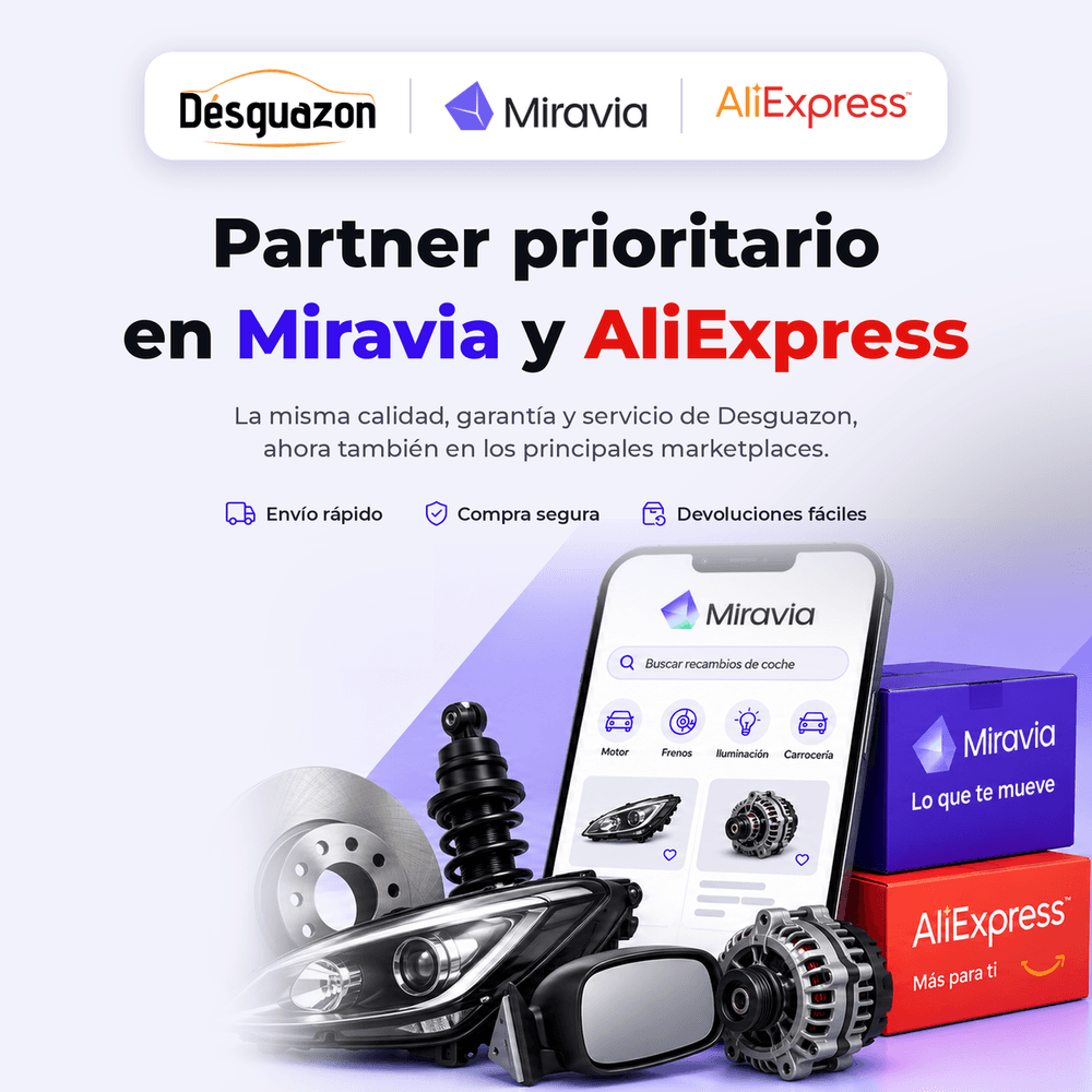 Desguazon se convierte en partner prioritario de Miravia y AliExpress para impulsar la venta de recambios usados